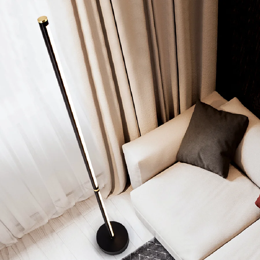 

Напольная Лампа, вертикальный минималистичный светильник для чтения, прикроватного столика, дивана, роскошный вращающийся простой приглуш...