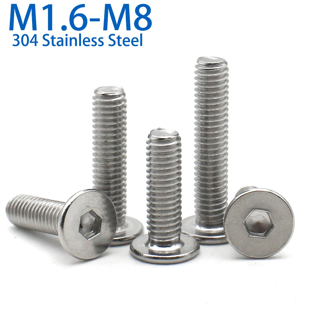 5/10/50 шт. M1.6 M2 M2.5 M3 M4 M5 M6 M8 CM 304 A2 Винт с шестигранной головкой из нержавеющей стали с шестигранной головкой и ультратонкой плоской вафельной головкой
5/10/50 шт. M1.6 M2 M2.5 M3 M4 M5 M6 M8 CM 304 A2 Винт с шестигранной головкой из нержавеющей стали с шестигранной головкой и ультратонкой плоской вафельной головкой