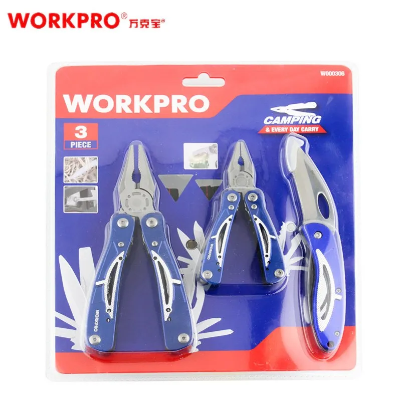 Workpro W0003063 pcs set hollow knife pliers set outdoor camping repair portable small multi-purpose folding tool
Workpro W0003063 pcs set hollow knife pliers set outdoor camping repair portable small multi-purpose folding tool