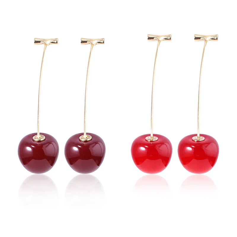 New Cute Simulation Red Cherry Earrings Sweet Resin Hot Sale For Women Girl Student Fruit 1Pair Earring GiftDrop Earrings Gifts 
New Cute Simulation Red Cherry Earrings Sweet Resin Hot Sale For Women Girl Student Fruit 1Pair Earring GiftDrop Earrings Gifts