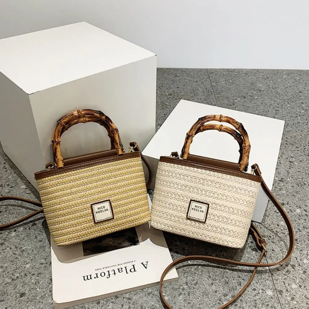 Woven Beach Bag Exquisite Handle Handbag All-match Shoulder Bag Korean Style Bag Straw Woven Bag Women Straw Bag
Woven Beach Bag Exquisite Handle Handbag All-match Shoulder Bag Korean Style Bag Straw Woven Bag Women Straw Bag