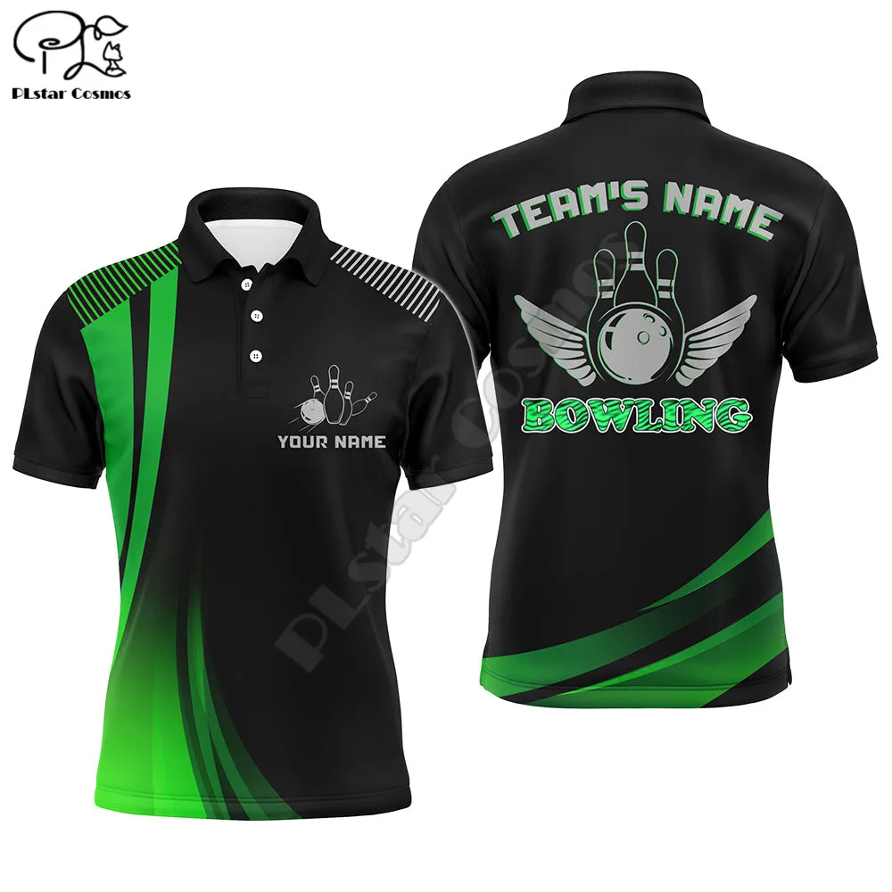 Custom Bowling Shirt for Men Green&Black Bowling Jersey with Name League Bowling Polo Short Sleeve 3D Printed Shirts Tees
Custom Bowling Shirt for Men Green&Black Bowling Jersey with Name League Bowling Polo Short Sleeve 3D Printed Shirts Tees