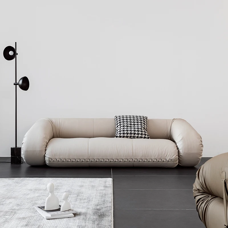 Black White Floor Lazy Three-Person Folding Sofa Bed Genuine Leather Nordic Retro Sofa
Black White Floor Lazy Three-Person Folding Sofa Bed Genuine Leather Nordic Retro Sofa