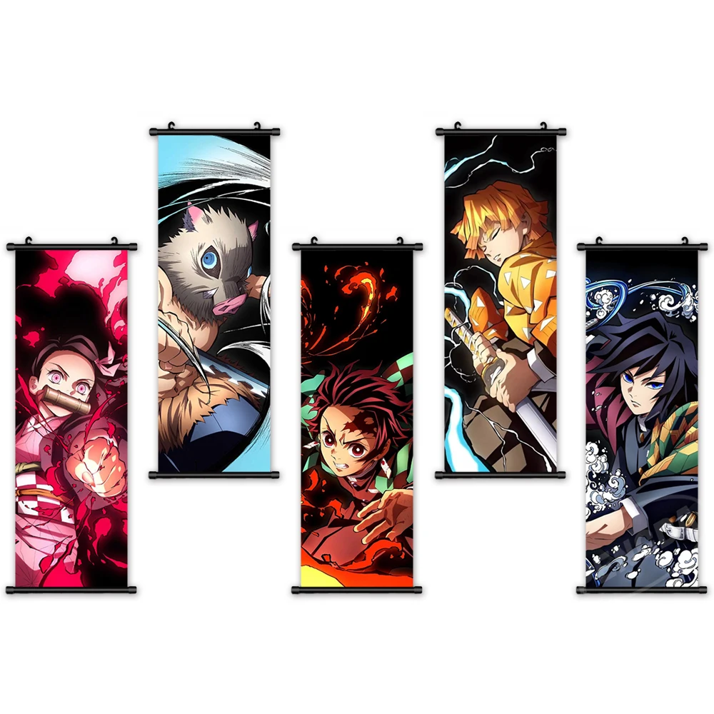 Hang Painting Modern Wall Art Demon Slayer Picture Plastic Scroll Japanese Anime Print Canvas Poster Home Decor For Living Room
Hang Painting Modern Wall Art Demon Slayer Picture Plastic Scroll Japanese Anime Print Canvas Poster Home Decor For Living Room