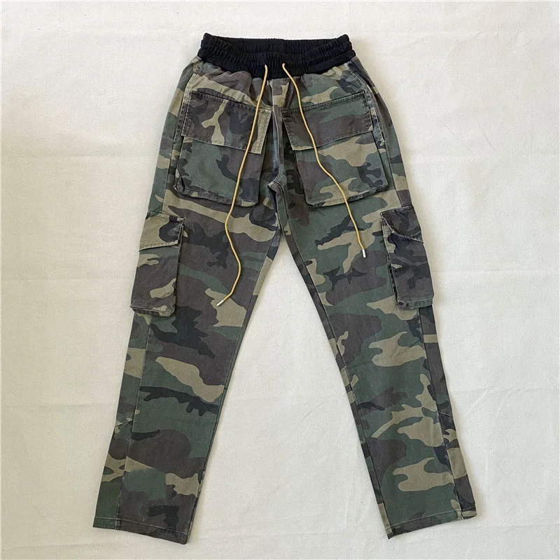 Luxury Brand high quality Multiple Pockets Camouflage Men Women 1:1 Best Quality Cargo RHUDE Pants Leg Buckle Trousers
Luxury Brand high quality Multiple Pockets Camouflage Men Women 1:1 Best Quality Cargo RHUDE Pants Leg Buckle Trousers