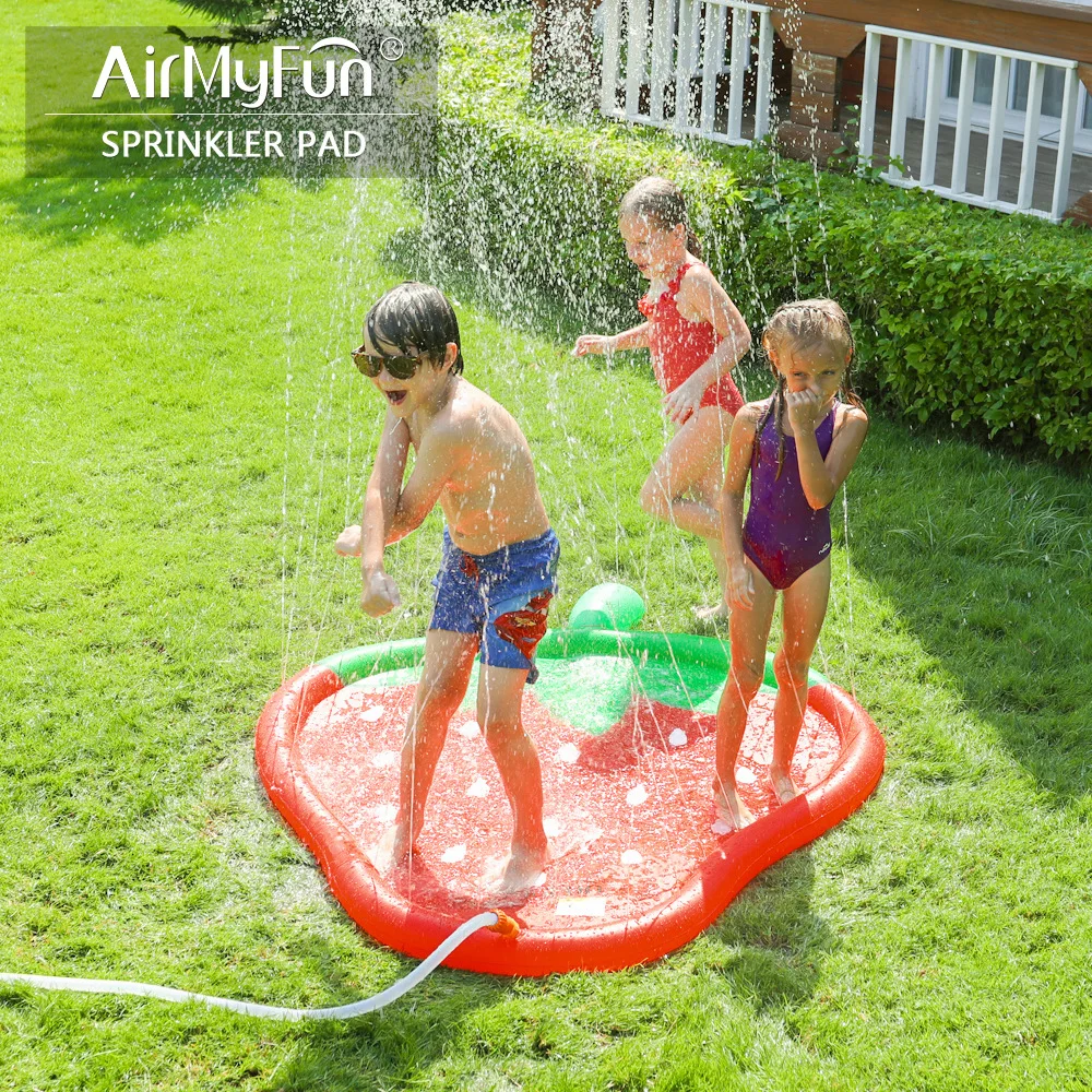 Children's outdoor strawberry spray pad water pool PVC inflatable summer lawn water sprinkler pad water toys
Children's outdoor strawberry spray pad water pool PVC inflatable summer lawn water sprinkler pad water toys