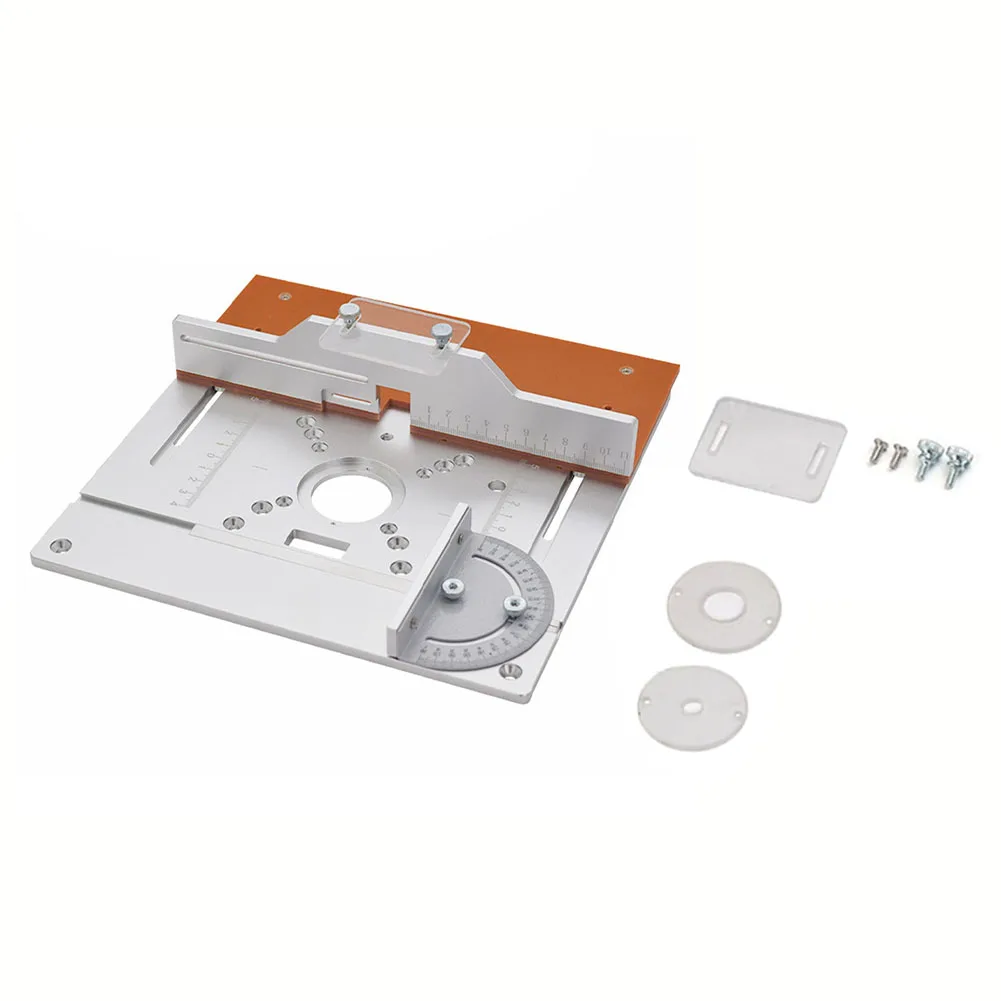 Insert Plate Aluminum Panel With Miter Gauge Wood Milling Flip Board For Aligning Router New Practical For Woodworking
Insert Plate Aluminum Panel With Miter Gauge Wood Milling Flip Board For Aligning Router New Practical For Woodworking