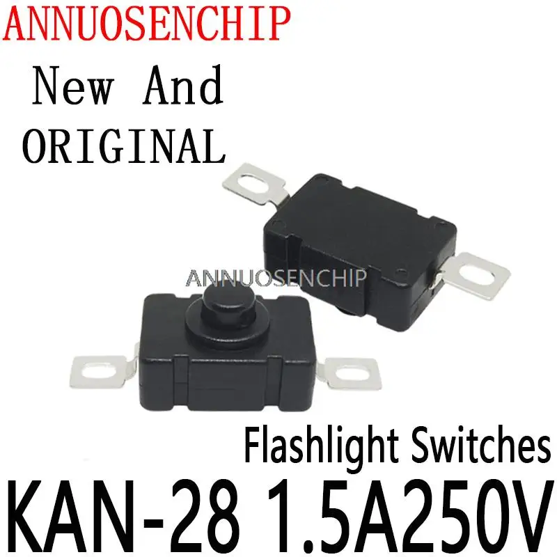 

10PCS Flashlight Switches Self Locking SMD Type 18 x 12MM Push Button Switches 1812-28A KAN-28 1.5A250V