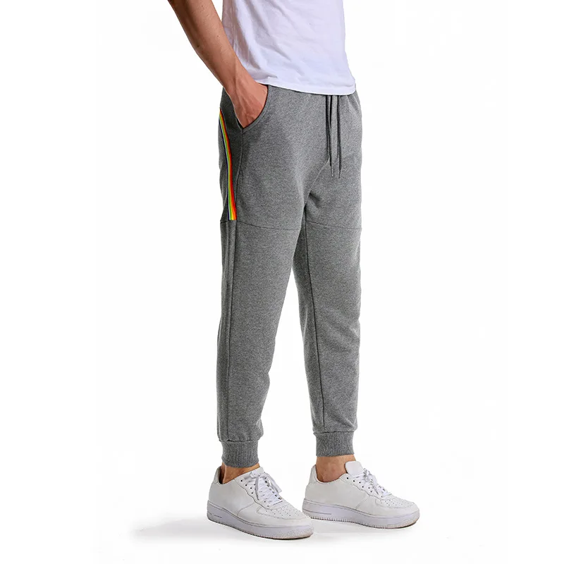 Серые мужские спортивные штаны на шнурке, спортивные штаны с радужной тесьмой, спортивные дышащие штаны для бега, повседневные штаны
Серые мужские спортивные штаны на шнурке, спортивные штаны с радужной тесьмой, спортивные дышащие штаны для бега, повседневные штаны