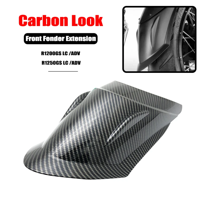 

Carbon Look Front Mudguard Fender Extender Extension For BMW R1200GS R1250GS LC R 1250GS 1200GS LC ADV Adventure 2014-2022 2021