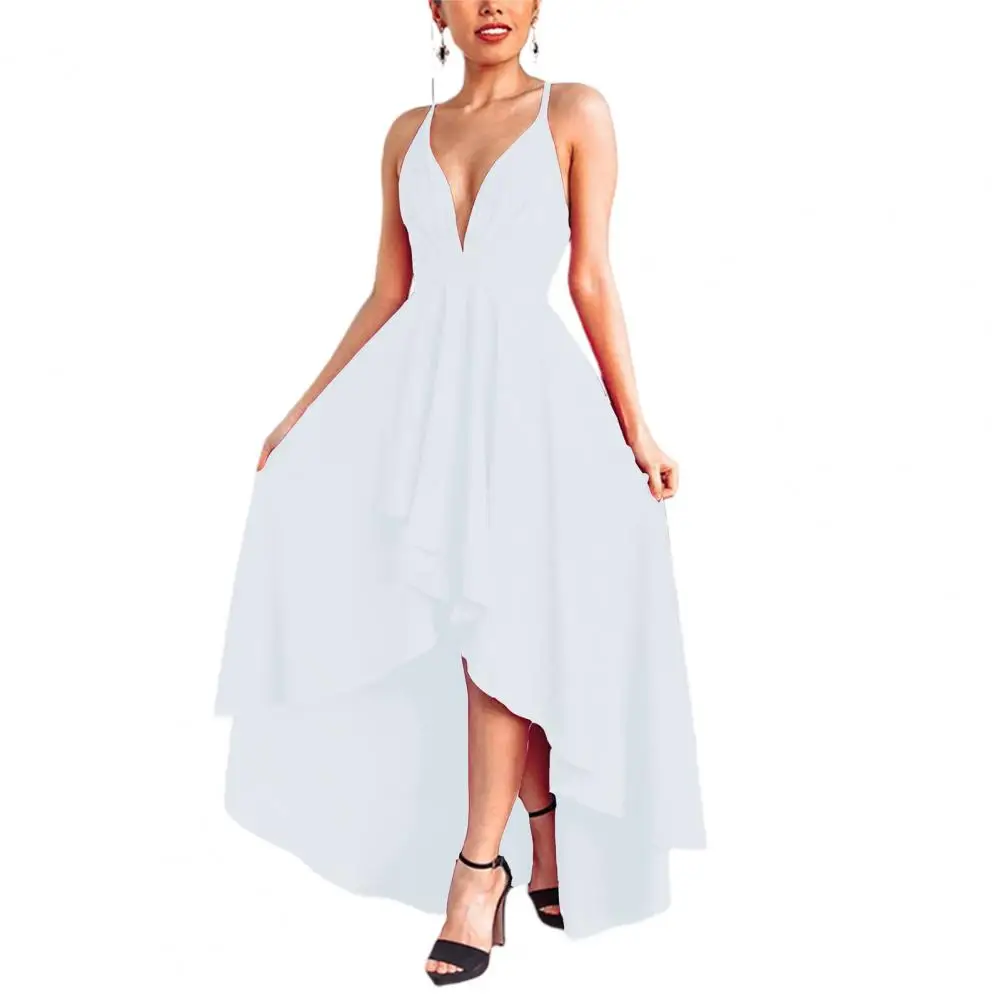 Attractive Grown Dress Wear Resistant Ankle-Length Lady Dress Sweet Sleeveless Elegant Solid Color Long Dress
Attractive Grown Dress Wear Resistant Ankle-Length Lady Dress Sweet Sleeveless Elegant Solid Color Long Dress