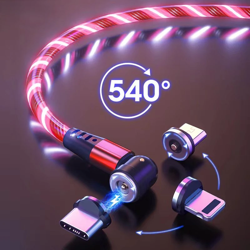 LED Flowing Light Charging USB Cord Glow Type C Cable Cable Micro Charger Cable for iPhone
LED Flowing Light Charging USB Cord Glow Type C Cable Cable Micro Charger Cable for iPhone