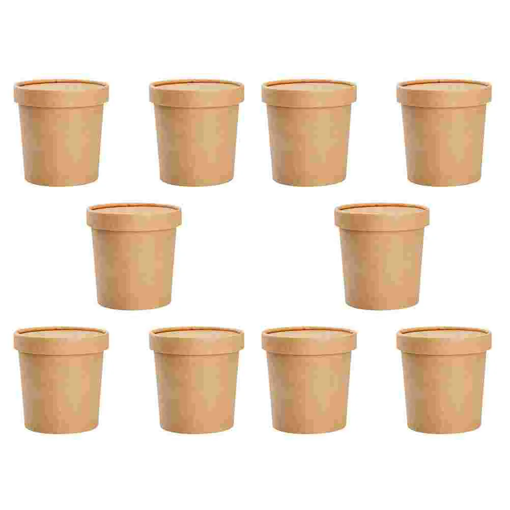 Paper Food Containers Cowhide Soup Cup Porridge Cups Kraft Buckets Covers Disposable Yogurt Durable
Paper Food Containers Cowhide Soup Cup Porridge Cups Kraft Buckets Covers Disposable Yogurt Durable