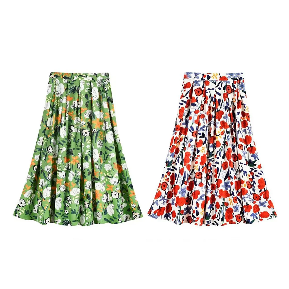 Jupe rétro taille haute à fleurs, ample, assortie avec tout, à la mode, début d'automne, nouvelle collection 2022
Jupe rétro taille haute à fleurs, ample, assortie avec tout, à la mode, début d'automne, nouvelle collection 2022