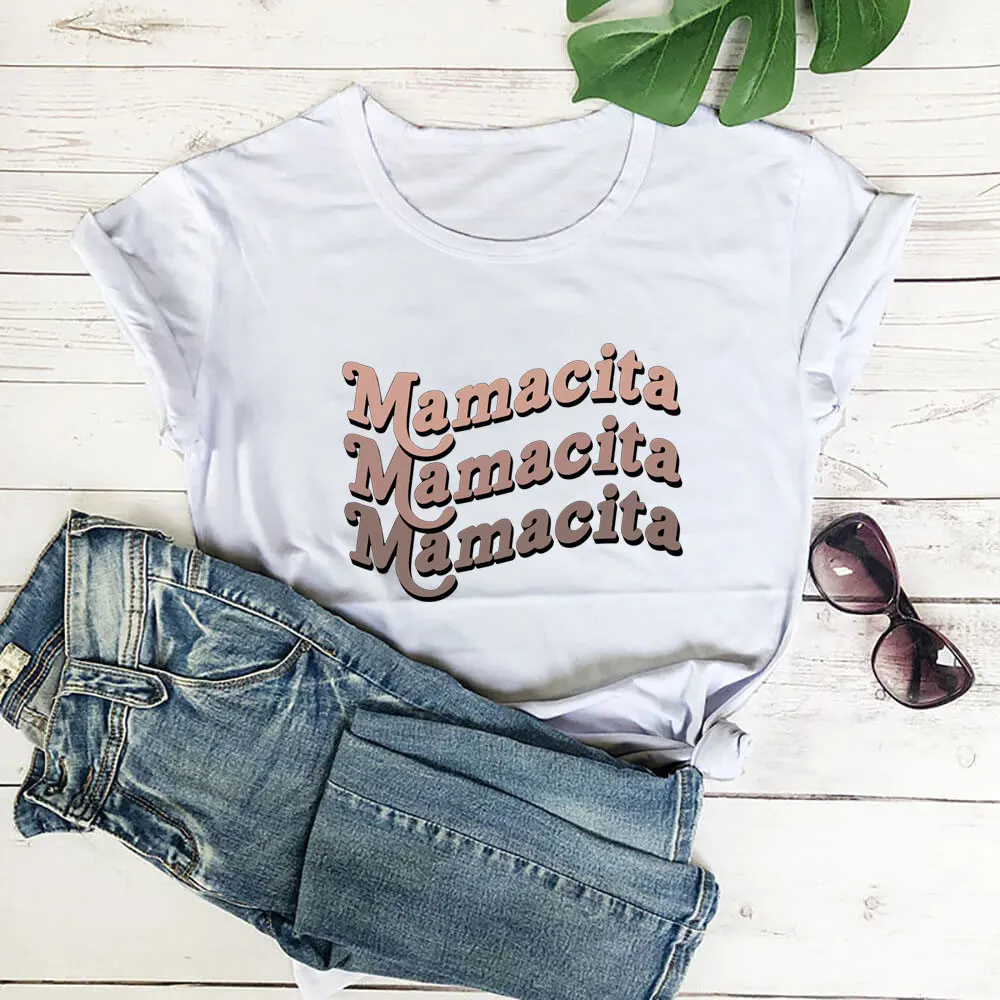 Новое поступление от Mamacita, яркая Мексиканская латина, Женская футболка из 100% хлопка, Женский Забавный летний Повседневный Топ с коротким ру...
Новое поступление от Mamacita, яркая Мексиканская латина, Женская футболка из 100% хлопка, Женский Забавный летний Повседневный Топ с коротким ру...
