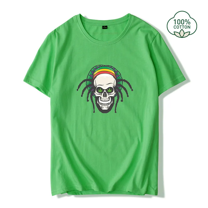 2022 Summer Men's Jamaican Style Design T-Shirt Cool Trend Printed Cotton Short Sleeve Unisex Teen Punk Tees
2022 Summer Men's Jamaican Style Design T-Shirt Cool Trend Printed Cotton Short Sleeve Unisex Teen Punk Tees