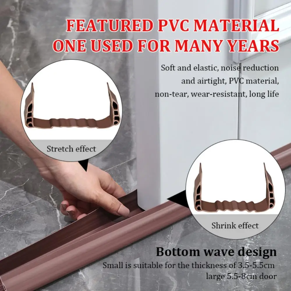 Sealing Strip Weather Stripping Door Bottom Draft Stoppers Double Layer Noise Stopper Door Blocker Strips Wholesale Hot Flexible
Sealing Strip Weather Stripping Door Bottom Draft Stoppers Double Layer Noise Stopper Door Blocker Strips Wholesale Hot Flexible