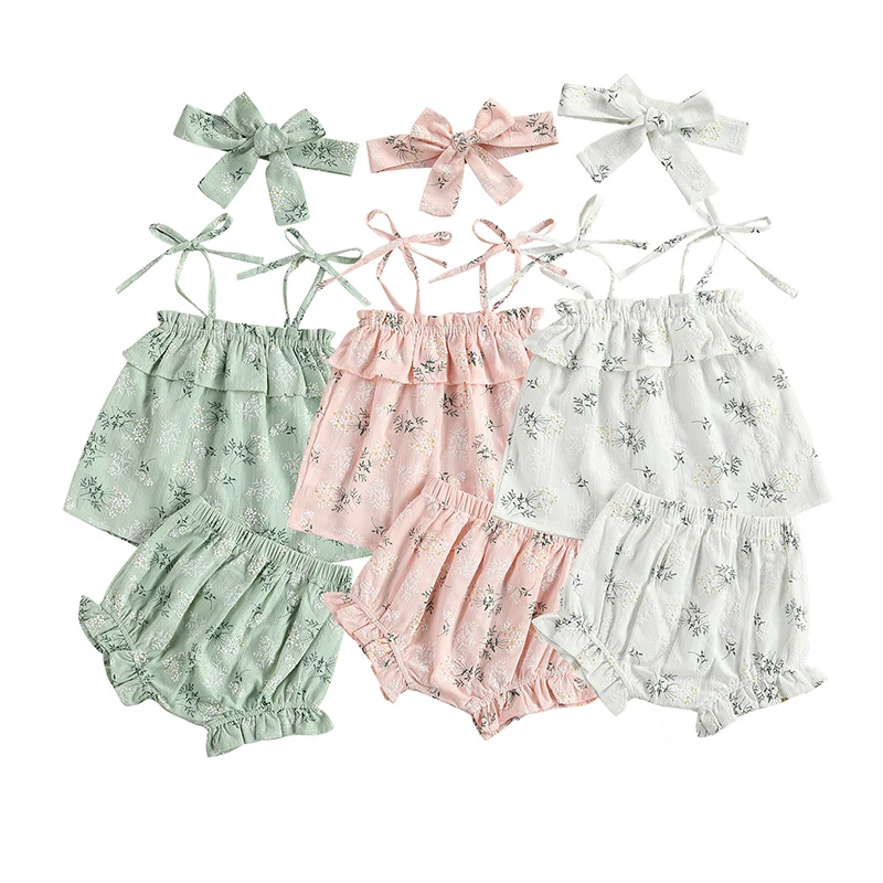 Toddler Baby Girl Summer Clothes Sleeveless Floral Print Striped Strap Ruffle Tank Top Shorts 2Pcs Casual Outfit
Toddler Baby Girl Summer Clothes Sleeveless Floral Print Striped Strap Ruffle Tank Top Shorts 2Pcs Casual Outfit