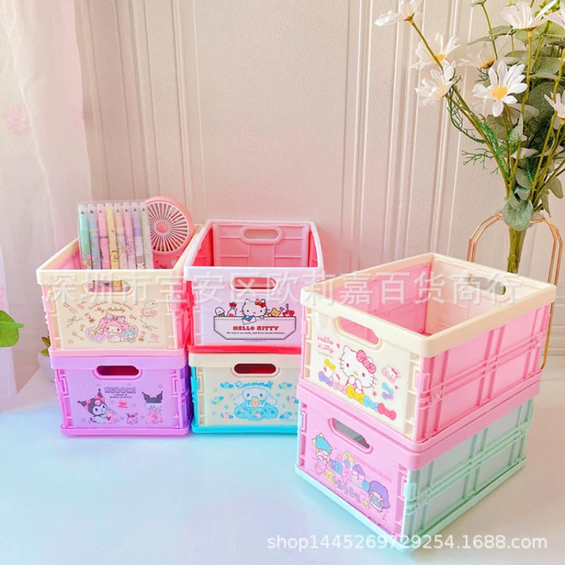 Kawaii Мультфильм Kuromi My Melody Cinnamoroll настольные складные пластиковые канцелярские принадлежности коробка для хранения косметики одежды подарок...
Kawaii Мультфильм Kuromi My Melody Cinnamoroll настольные складные пластиковые канцелярские принадлежности коробка для хранения косметики одежды подарок...