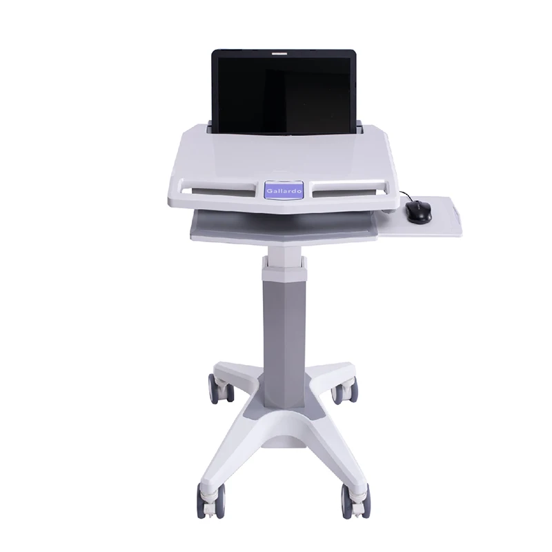 

Hot Sales Simple Height Adjustable Mobile Medical Laptop Cart for Dental Clinic, Hospital Trolley
