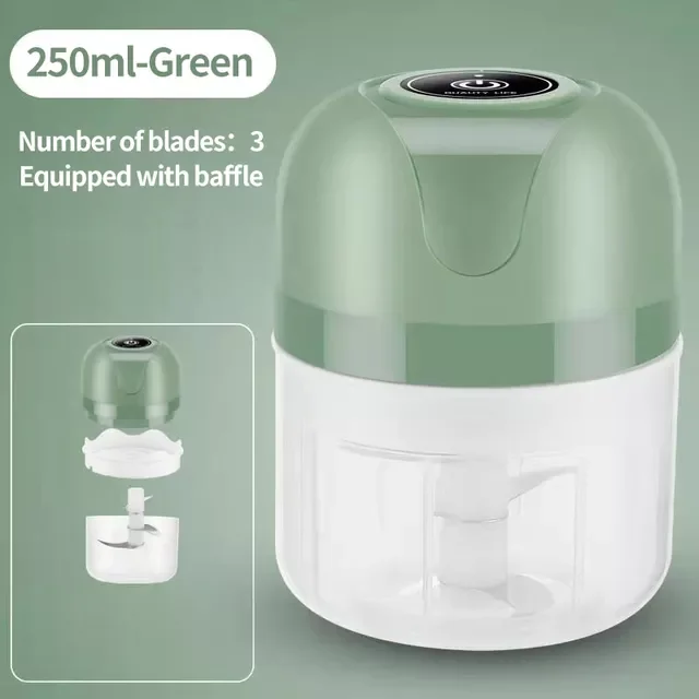 Mini Electric Garlic Chopper USB Charging Ginger Masher Machine Sturdy Durable Chili Vegetable Crusher Kitchen Tool
Mini Electric Garlic Chopper USB Charging Ginger Masher Machine Sturdy Durable Chili Vegetable Crusher Kitchen Tool
