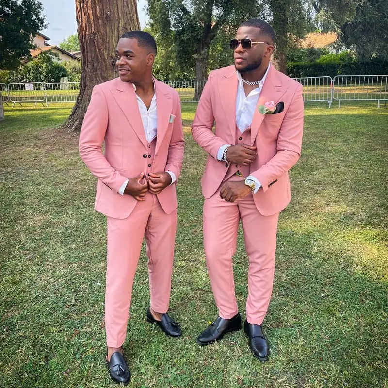 Custom Made Wedding Suits for Men Suits Groom Tuxedos Peak Lapel Groomsmen 3 Pieces Set
Custom Made Wedding Suits for Men Suits Groom Tuxedos Peak Lapel Groomsmen 3 Pieces Set