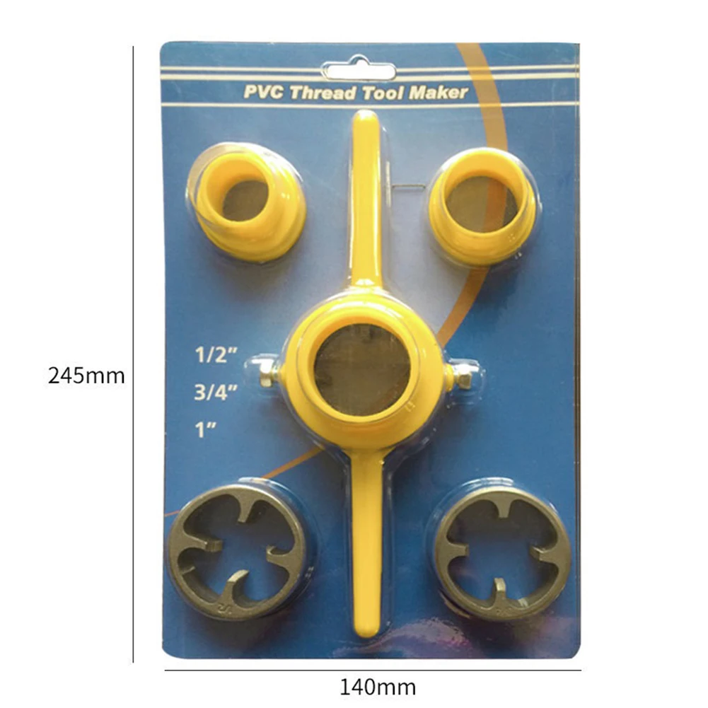6pcs Manual Pipe Threader 1/2 3/4 1Inch Plumbing PVC Thread Tool Maker Screw Die For Pumps Pipes Die Plastic Pipe Thread Hand
6pcs Manual Pipe Threader 1/2 3/4 1Inch Plumbing PVC Thread Tool Maker Screw Die For Pumps Pipes Die Plastic Pipe Thread Hand