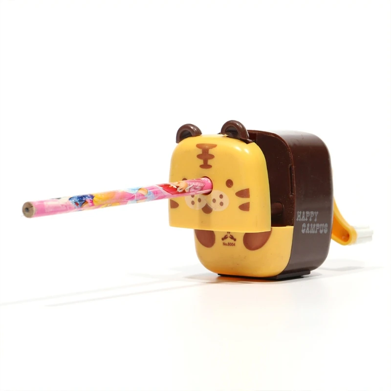 

20CB Portable Manual Sharpener Fit for hb/2b/Charcoals/Colored Pencils Makeups Pencils Cute Animal Designs for Adults Student