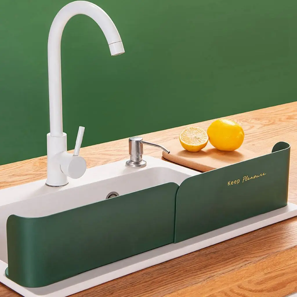 1 Pcs Multifunctional Telescopic Sink Rack Adjustable Home Kitchen Sponge Stand Creative Water Baffle Kitchen Accessories
1 Pcs Multifunctional Telescopic Sink Rack Adjustable Home Kitchen Sponge Stand Creative Water Baffle Kitchen Accessories