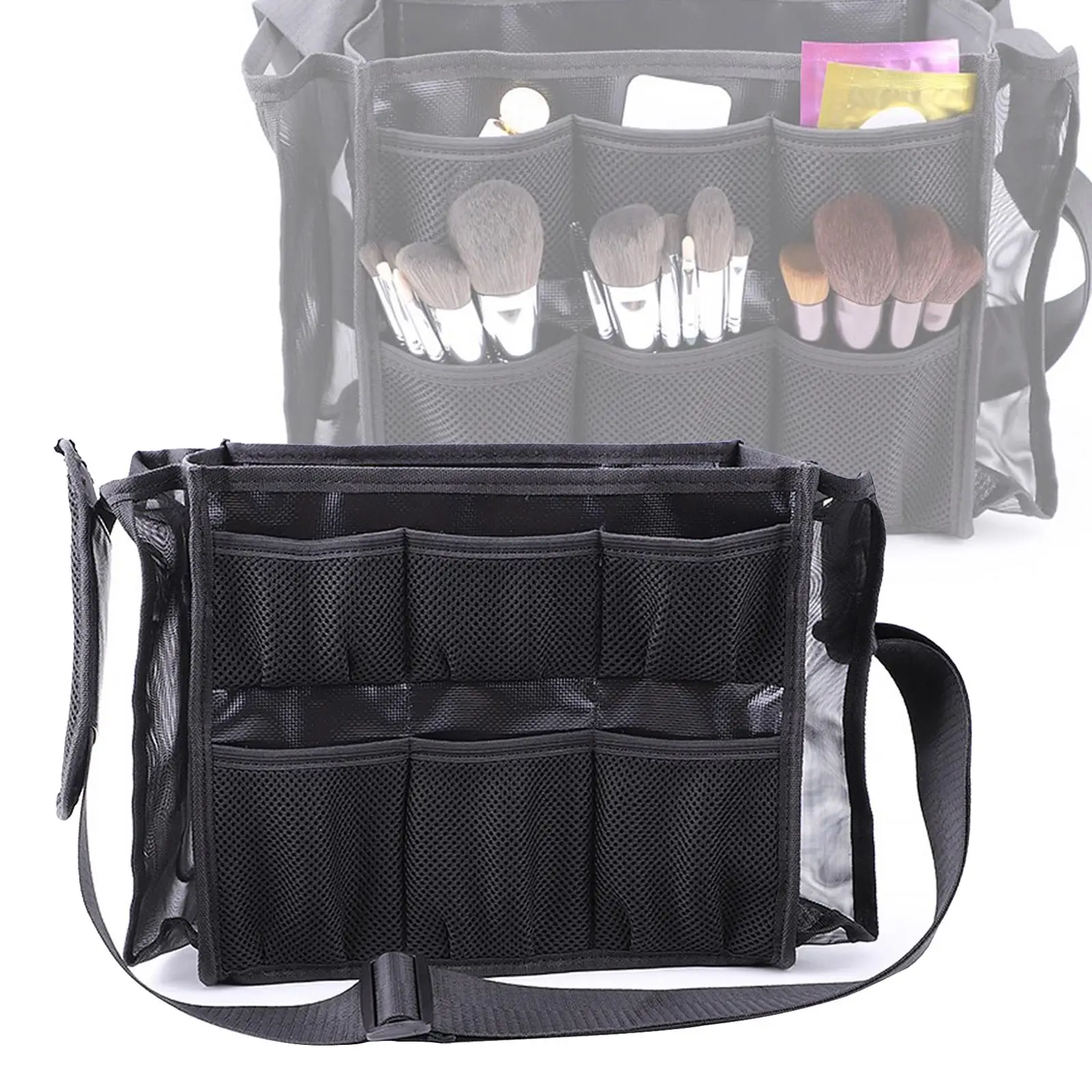 Nylon Travel Makeup Bag Tote Bag with Multiple Pockets Shoulder Strap Multi-Function Portable Lightweight for Shampoo Toiletries
Nylon Travel Makeup Bag Tote Bag with Multiple Pockets Shoulder Strap Multi-Function Portable Lightweight for Shampoo Toiletries