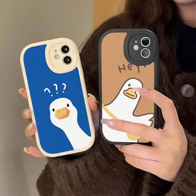 Cartoon Doubt Duck Smile Phone Case Hard Leather Phone Case For iPhone 14 13 12 Mini 11 14 Pro Max Xs X Xr 7 8 Plus
Cartoon Doubt Duck Smile Phone Case Hard Leather Phone Case For iPhone 14 13 12 Mini 11 14 Pro Max Xs X Xr 7 8 Plus