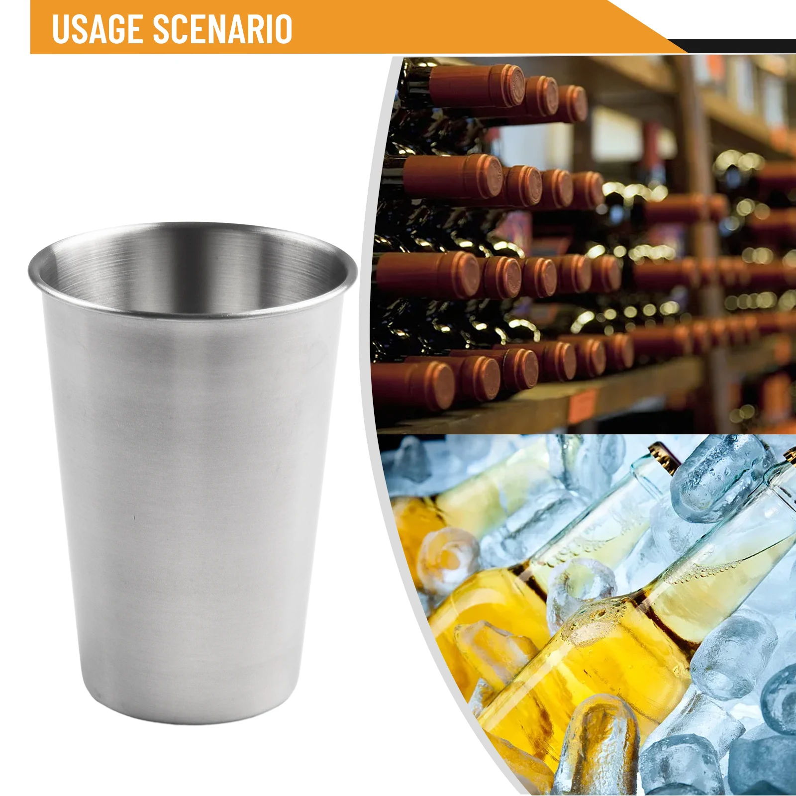 5Pcs Stainless Steel Beer Cup Drinking Mug 500ml For Camping Party Coffee Whisky Wine Cup Single Layer Drinkware Kitchen Tool
5Pcs Stainless Steel Beer Cup Drinking Mug 500ml For Camping Party Coffee Whisky Wine Cup Single Layer Drinkware Kitchen Tool