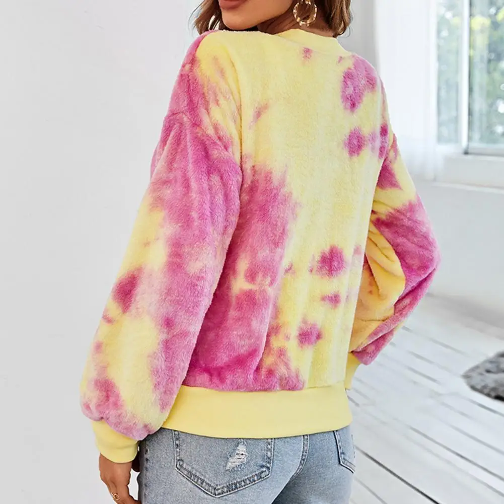 Placket Trendy Colorful Tie-dye Autumn Coat Soft Lady Autumn Coat Loose for Shopping
Placket Trendy Colorful Tie-dye Autumn Coat Soft Lady Autumn Coat Loose for Shopping
