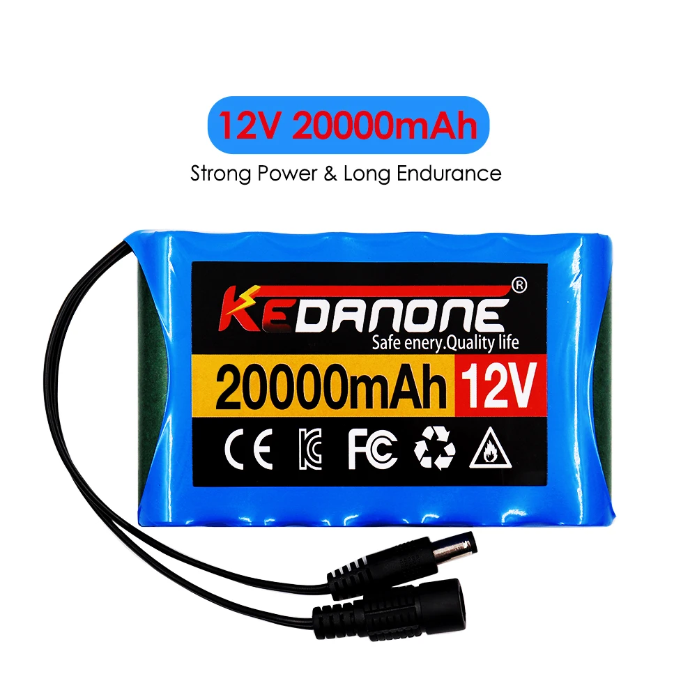 

Special offer Portable Super 12V 20000mah Battery Rechargeable Lithium Ion DC 12.6v CCTV Cam Monitor + Charger
