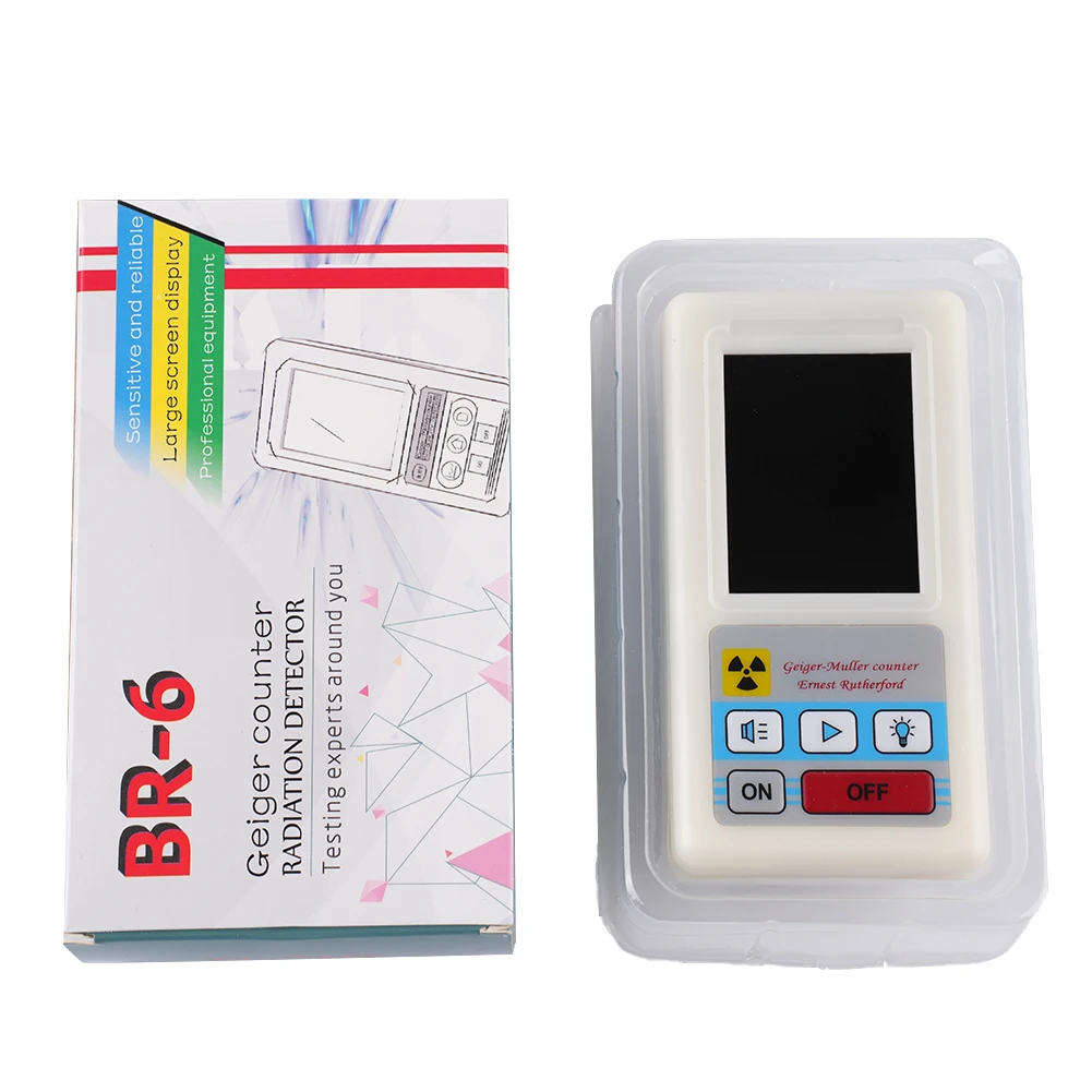 Real Particle Sound/alarm Sound/silence Nuclear Radiation Handheld 80cpm/μSV/Co-60 Detector Dosimeter G M Tube
Real Particle Sound/alarm Sound/silence Nuclear Radiation Handheld 80cpm/μSV/Co-60 Detector Dosimeter G M Tube