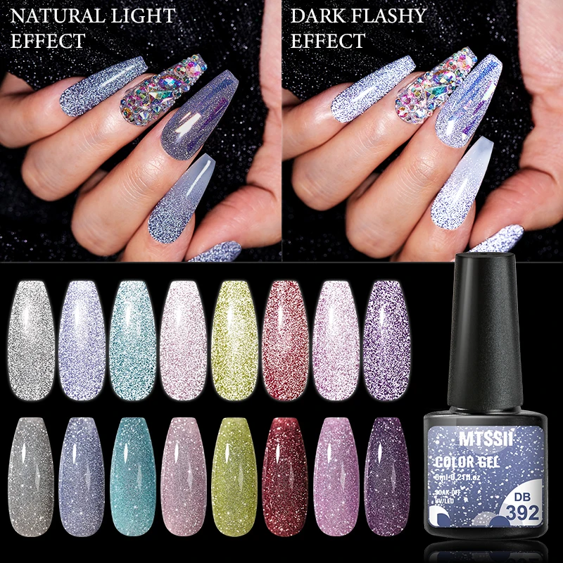 Mtssii Sparkling Auroras Laser Nail Gel 6ml Reflective Glitter Gel Nail Polish Holographics Effect Soak Off UV Gel BaseTop Coat
Mtssii Sparkling Auroras Laser Nail Gel 6ml Reflective Glitter Gel Nail Polish Holographics Effect Soak Off UV Gel BaseTop Coat