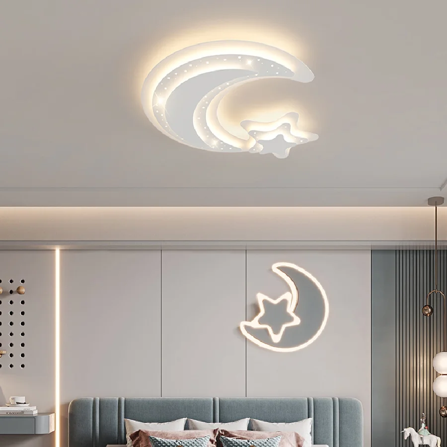 Children's Room Ceiling Lamp Modern Led Chandelier For Girl Boy Bedroom Nursery School Stars And Moon White Lighting Fixtures
Children's Room Ceiling Lamp Modern Led Chandelier For Girl Boy Bedroom Nursery School Stars And Moon White Lighting Fixtures