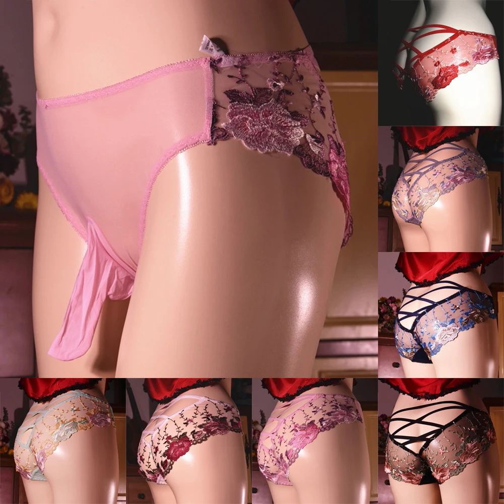 Mens Sexy Transparent Briefs Underwear Sissy Pouch Panties Lace Sheer Underpant Gay Men Buttocks Hollow Thong JJ Sleeve Lingeri
Mens Sexy Transparent Briefs Underwear Sissy Pouch Panties Lace Sheer Underpant Gay Men Buttocks Hollow Thong JJ Sleeve Lingeri