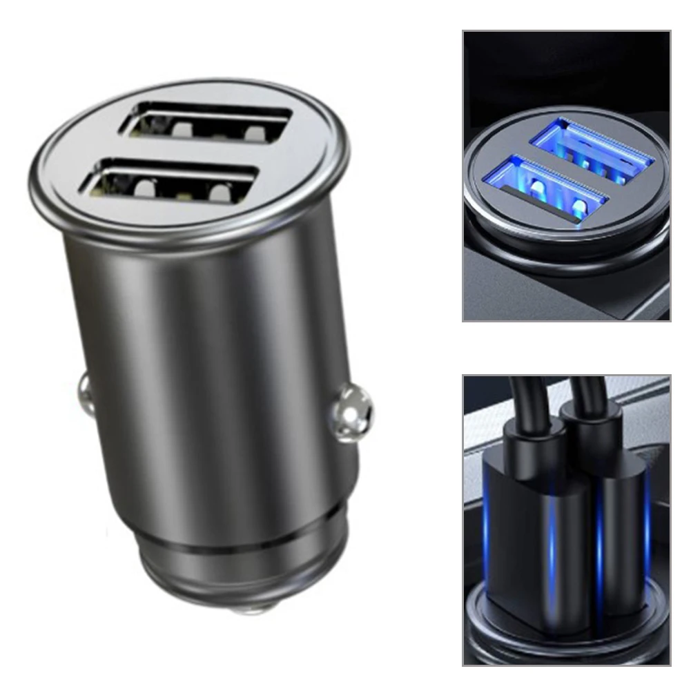 One Drag Two Metal Car Charger Dual Usb Mini Car Charger 4.8a3.1 Fast Charge C8-A01-4.8A Black Hidden Dual USB Fast Charge
One Drag Two Metal Car Charger Dual Usb Mini Car Charger 4.8a3.1 Fast Charge C8-A01-4.8A Black Hidden Dual USB Fast Charge