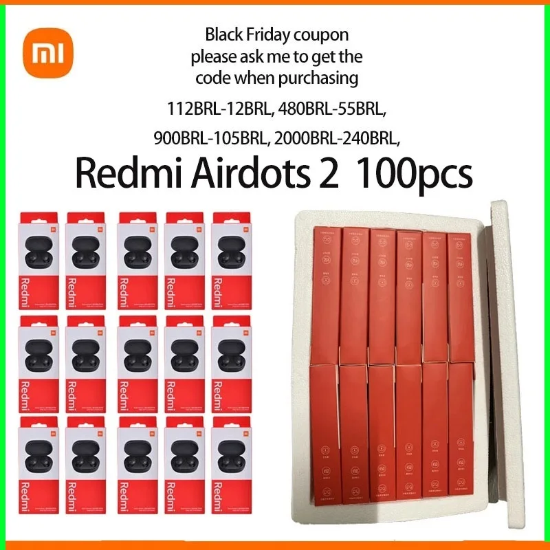 100/pieces Original Xiaomi earphones Redmi Airdots 2 wireless earphones Bluetooth 5.0 tws in-ear Airdots 2 Xiaomi earphones
100/pieces Original Xiaomi earphones Redmi Airdots 2 wireless earphones Bluetooth 5.0 tws in-ear Airdots 2 Xiaomi earphones