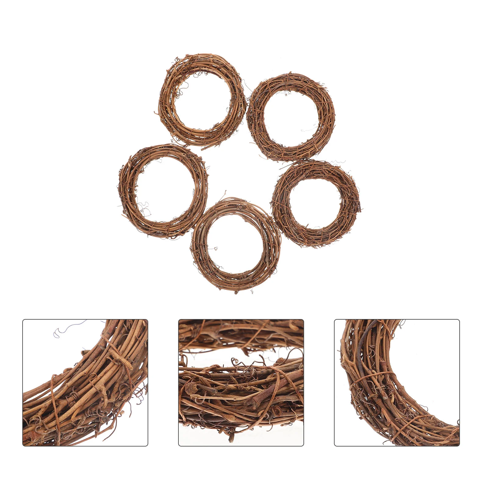 5 Pcs Rattan Garland Hoops DIY Dreamcatcher Making Rings Crafts Wall Door Wreath Halloween Pendant Decor
5 Pcs Rattan Garland Hoops DIY Dreamcatcher Making Rings Crafts Wall Door Wreath Halloween Pendant Decor