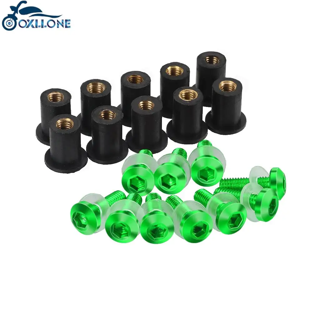 Universal 10PCS M5 Motorcycle Windscreen Windshield Bolt Screws Nut Fastener For Kawasaki ZZR 400 600 Ninja 250 300 VERSYS ER6N
Universal 10PCS M5 Motorcycle Windscreen Windshield Bolt Screws Nut Fastener For Kawasaki ZZR 400 600 Ninja 250 300 VERSYS ER6N