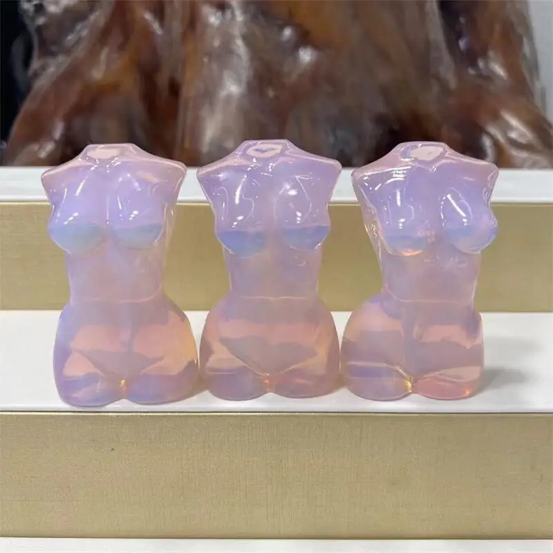 High-quality Healing Pink Opalite Female Model Statue Hand Carving Pink Crystal Plump Figurine Crafts Home Decor Gift 1pcs
High-quality Healing Pink Opalite Female Model Statue Hand Carving Pink Crystal Plump Figurine Crafts Home Decor Gift 1pcs