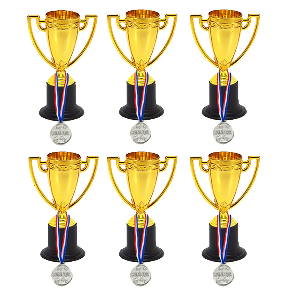 12pcs Mini Plastic Gold Cups Trophy and Award Medals Prizes Small Medals Gift Awards Trophy Toys for Students Sport(6pcs
12pcs Mini Plastic Gold Cups Trophy and Award Medals Prizes Small Medals Gift Awards Trophy Toys for Students Sport(6pcs