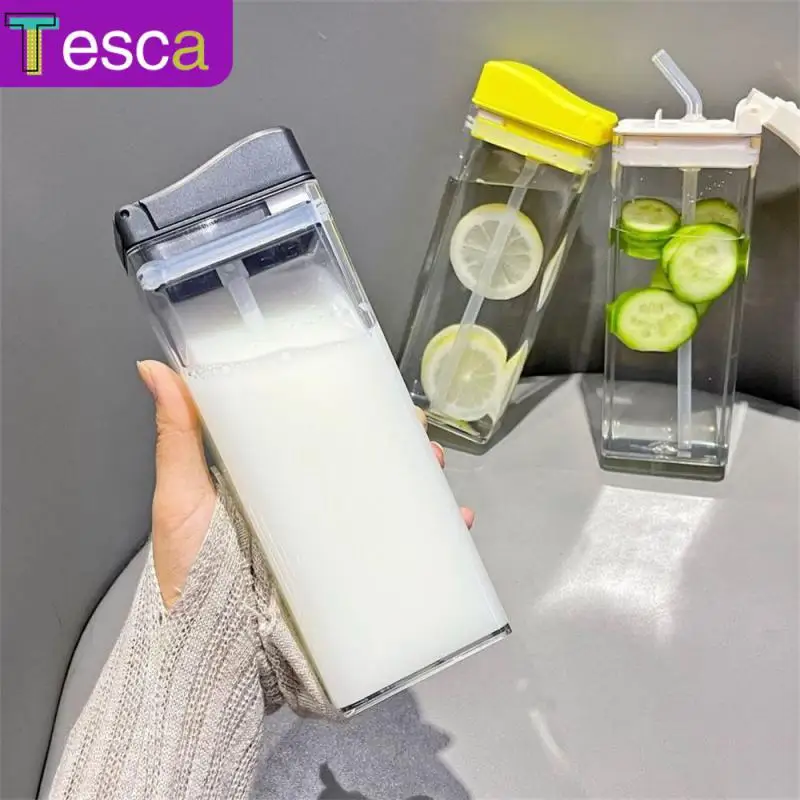 355ml Plastic Sports Water Bottle Square Water Cup With Straw Sport Tea Coffee Cup Kitchen Accessories Durable Portable 
355ml Plastic Sports Water Bottle Square Water Cup With Straw Sport Tea Coffee Cup Kitchen Accessories Durable Portable