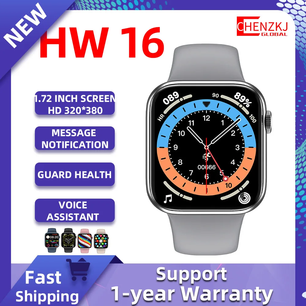 Смарт-часы CHENZKJ HW16, 1,72 дюйма, 7 дюймов, для Android и IOS
Смарт-часы CHENZKJ HW16, 1,72 дюйма, 7 дюймов, для Android и IOS