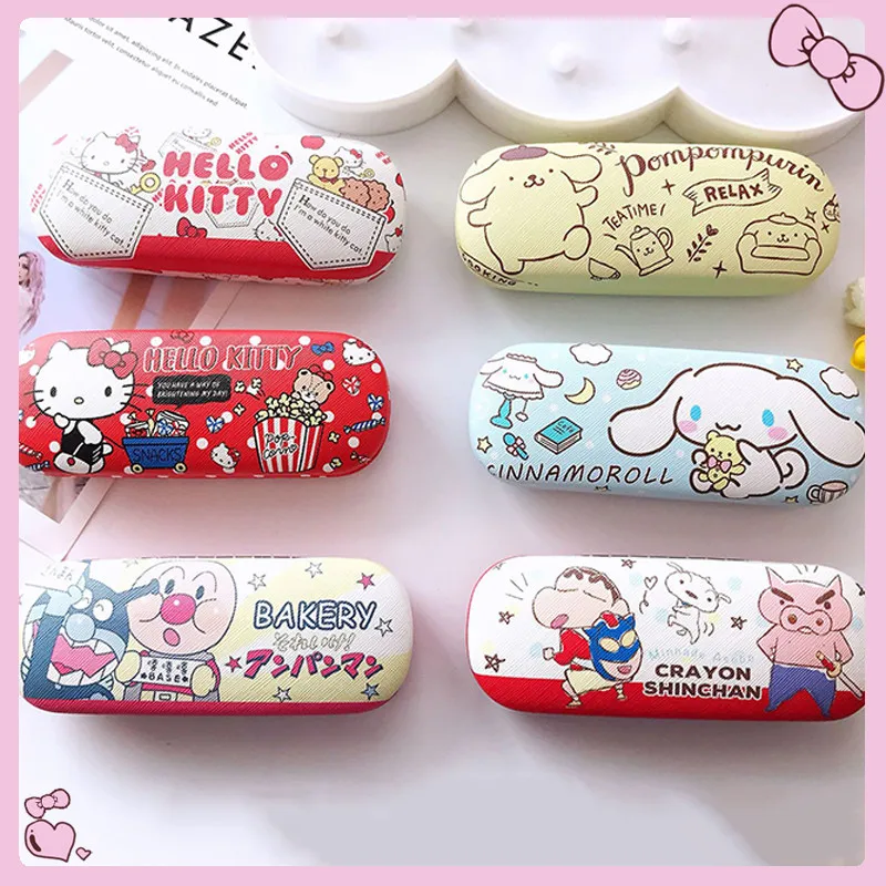 New Cute Cartoon Glasses case PU Kuromi Mymelody KT Cat Cinnamorol Leather Glasses case Myopia Glasses case Glasses storage case
New Cute Cartoon Glasses case PU Kuromi Mymelody KT Cat Cinnamorol Leather Glasses case Myopia Glasses case Glasses storage case