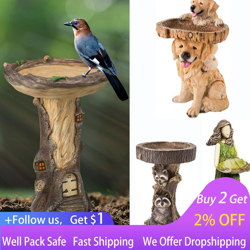 Playful Garden Dog Statues Resin Bird Feeding Tray Home Yard Animal Sculptures Ornaments Garden Decoration Outdoor Decoration
Playful Garden Dog Statues Resin Bird Feeding Tray Home Yard Animal Sculptures Ornaments Garden Decoration Outdoor Decoration
