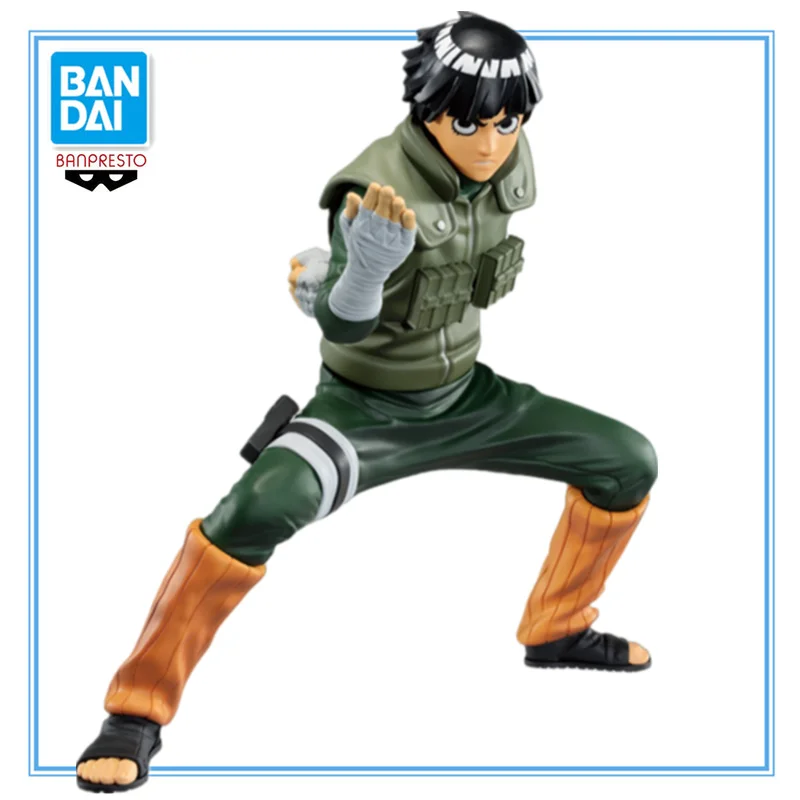 

In Stock Bandai Original Anime Naruto Shippuden VIBRATION STARS Rock Lee Scenery Figure Collectible Model Toys