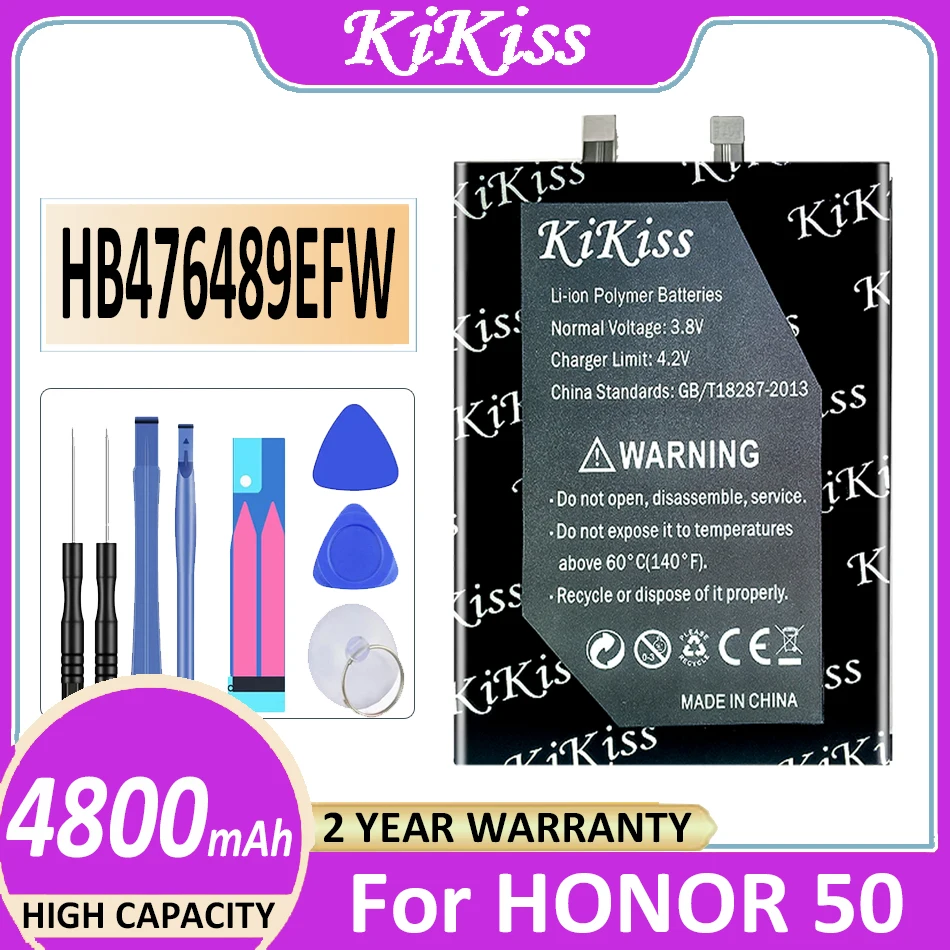 Оригинальный аккумулятор KiKiss HB476489EFW 4800 мАч для huawei HONOR 50 для HONOR50
Оригинальный аккумулятор KiKiss HB476489EFW 4800 мАч для huawei HONOR 50 для HONOR50